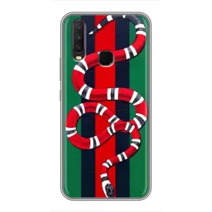 Чехлы ГУЧЧИ для Виво у17 (AlphaPrint) (Gucci змия)