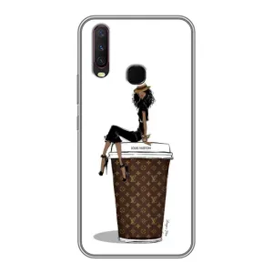 Чехлы Луи Витон для ViVO Y17 (AlphaPrint - LOUIS VUITTON) (кофе LOUIS VUITTON)