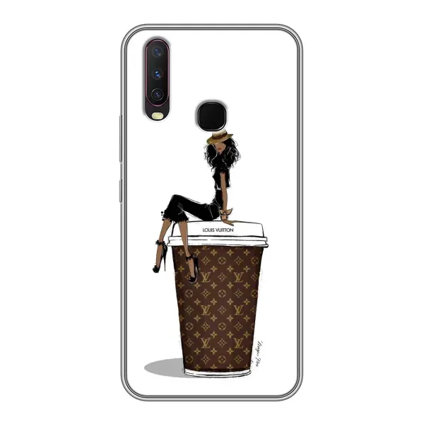 Чехол с принтом «кофе LOUIS VUITTON» для Vivo Y17