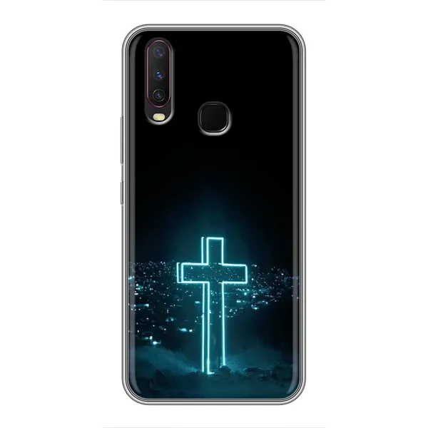 Чехол с принтом «Крест и город» для Vivo Y17