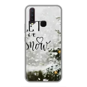 Новогодние, Праздничные Чехлы для ViVO Y17 - 2024 год (Let it snow)