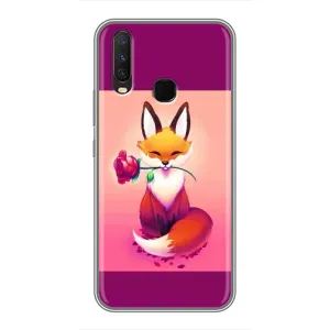 Чехлы с картинкой Лисички для ViVO Y17 (VPrint) (Лисичка с розочкой)