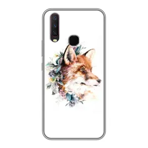 Чехлы с картинкой Лисички для ViVO Y17 (VPrint) (Лисичка в цветочках)