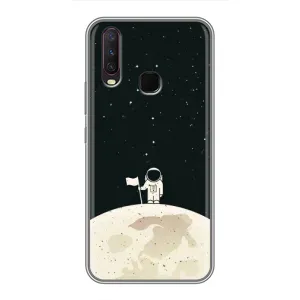 Космические Чехлы для Виво у17 (VPrint) (На луне)