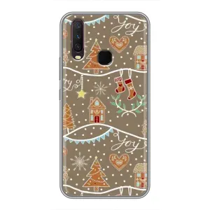 Новогодние, Праздничные Чехлы для ViVO Y17 - 2024 год (Новогодние пряники)