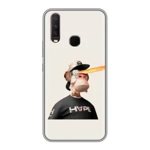 Чехлы с Обезьянами NFT для ViVO Y17 (AlphaPrint) (обезьяна NFT в очках)