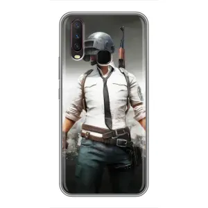 Чехол PUBG для Виво у17 (AlphaPrint) (Пабг мен)