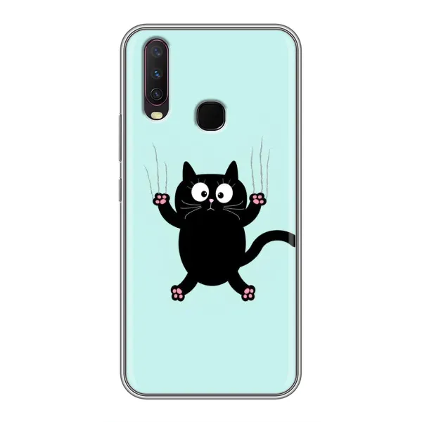 Чехол с принтом «Падающий кот» для Vivo Y17