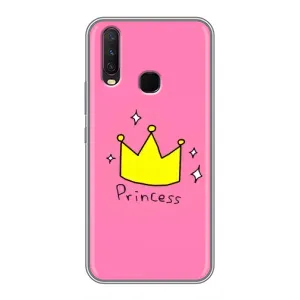 Чехол с картинкой (Стильные) для Виво у17 - (AlphaPrint) (Princess)