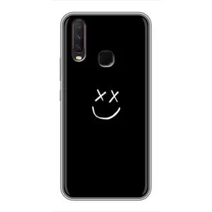 Чехол для Виво у17 - (AlphaPrint) с печатью (ТОП продаж) (Смайл)