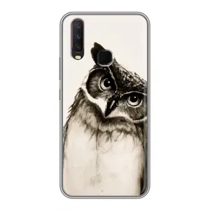 Чехол с птицами на ViVO Y17 (VPrint) (Сова)