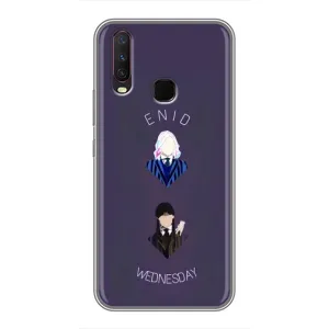 Чехлы Венсдей на ViVO Y17 Уэнсдей (AlphaPrint) (Уэнздей и подруга)