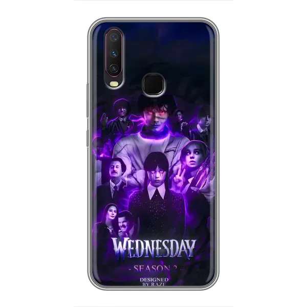 Чехол с принтом «Фиолетовая магия Уэнздей» для Vivo Y17 Чехол с принтом «Фиолетовая магия Уэнздей» для Vivo Y17