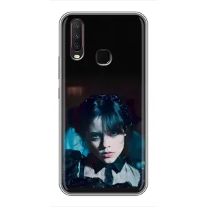 Чехлы Венсдей на ViVO Y17 Уэнсдей (AlphaPrint) (взгляд Уэнздей)
