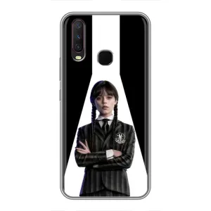 Чехлы Венсдей на ViVO Y17 Уэнсдей (AlphaPrint) (W-Wednesday)