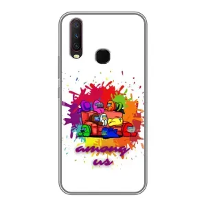 Чехол Амонг Ас для ViVO Y17 (AlphaPrint) (Яркий АмонгАс)