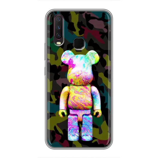 Чехол с принтом «Яркий Bearbrick» для Vivo Y17