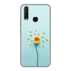 Чехлы с Цветами для ViVO Y17 (VPrint) (Желтый цветок)