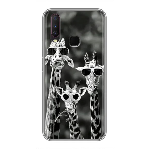 Чехол с принтом «Жирафы в очках» для Vivo Y17 Чехол с принтом «Жирафы в очках» для Vivo Y17