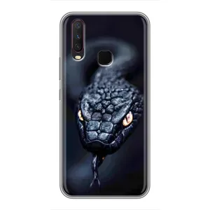 Чехол с принтом «Черная змея» для Vivo Y17