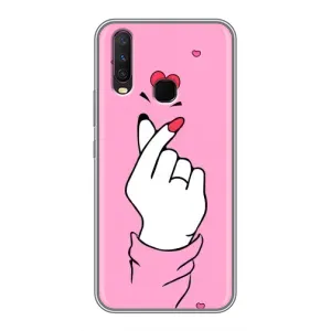 Чохол з принтом для ViVO Y17 (AlphaPrint - Знак сердечка)