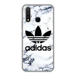 Чехлы Адидас для Vivo Y19 (AlphaPrint) (Адидас на мраморе)