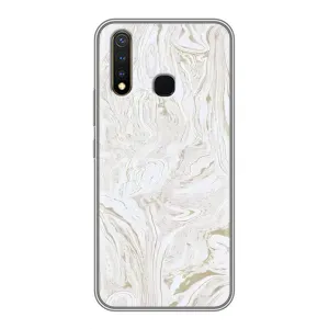 Мраморный чехол на Vivo Y19 (VPrint) (Белый мрамор)