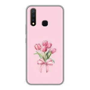 Чохол з розовим принтом для Vivo Y19 (Букет квітів)