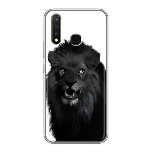 Чехлы с картинками животных Vivo Y19 (Черный ЛЕВ)