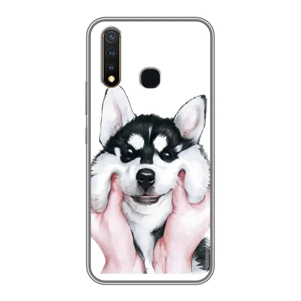 Чехол с принтом «Довольный Хаски» для Vivo Y19
