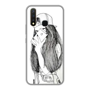 Чехол с печатью для Vivo Y19 - (Мода) (AlphaPrint) (Фото девочки)