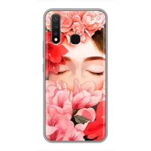 Чехлы (ART) Цветы на Vivo Y19 (VPrint) (Глаза в цветах)