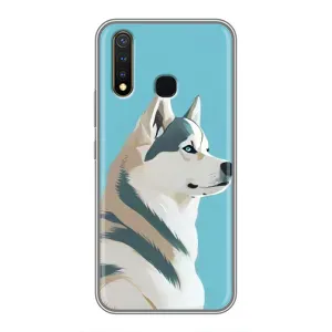 Чохол з Хаскі Vivo Y19 - (AlphaPrint) (Хаскі арт)