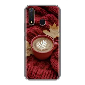 Чохол з унікальним дизайном 'Осінь з кавою' для Vivo Y19 (Кава на ковдрі)