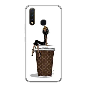 Чехлы Луи Витон для Vivo Y19 (AlphaPrint - LOUIS VUITTON) (кофе LOUIS VUITTON)