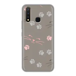 Чохол з малюнком кіт на Vivo Y19 (Лапи і вуса)