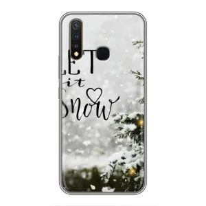 Новогодние, Праздничные Чехлы для Vivo Y19 - 2024 год (Let it snow)