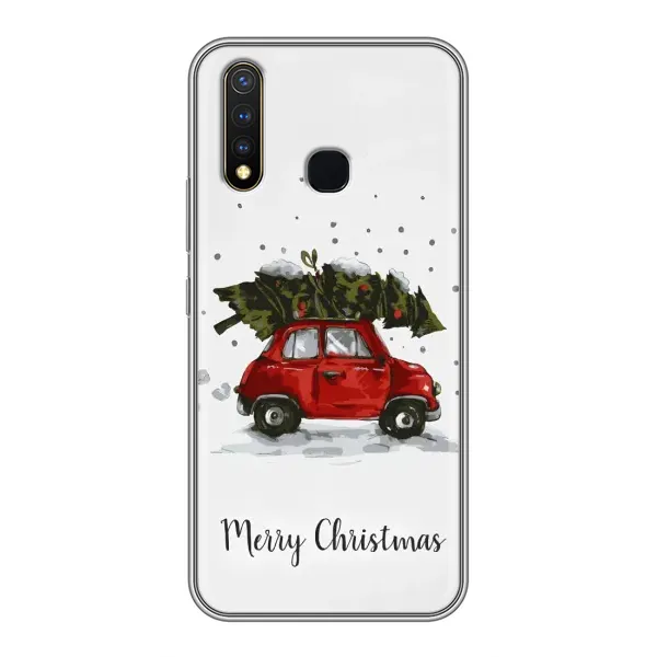 Чехол с принтом «Машина с елкой» для Vivo Y19