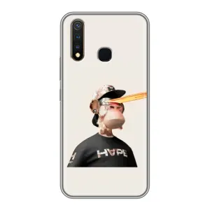 Чехлы с Обезьянами NFT для Vivo Y19 (AlphaPrint) (обезьяна NFT в очках)