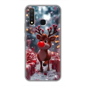Яскравий чохол для Vivo Y19 з Зимові Оленята (Олень серед подарунків)