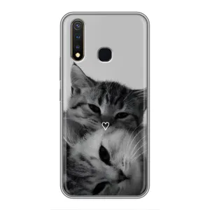 Чохол з малюнком кіт на Vivo Y19 (Пара котів)