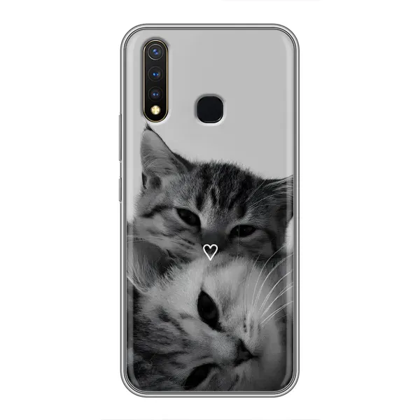 Чехол с принтом «Пара котов» для Vivo Y19