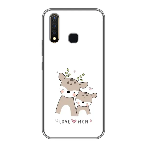 Чохол з принтом «Оленята мама і малюк» для Vivo Y19