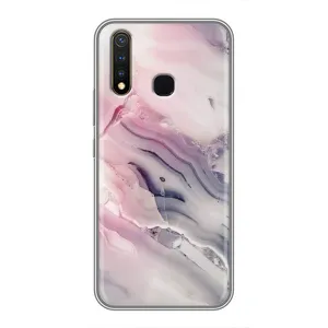 Мраморный чехол на Vivo Y19 (VPrint) (Пурпурный Мрамор)
