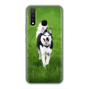 Чохол з Хаскі Vivo Y19 - (AlphaPrint) (Радісний Хаскі)