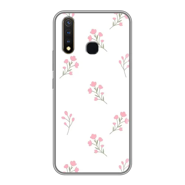Чохол з принтом «Рожеві квіти» для Vivo Y19