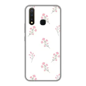 Чохол з розовим принтом для Vivo Y19 (Рожеві квіти)