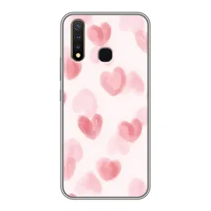 Чохол з розовим принтом для Vivo Y19 (Рожеві сердечки)