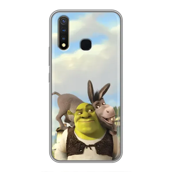 Чохол з принтом «Шрек та Осел» для Vivo Y19