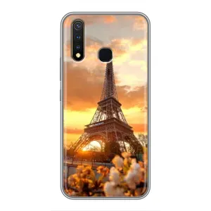 Чехол Эйфелева Башня для Vivo Y19 - (AlphaPrint) (Солнечная башня)